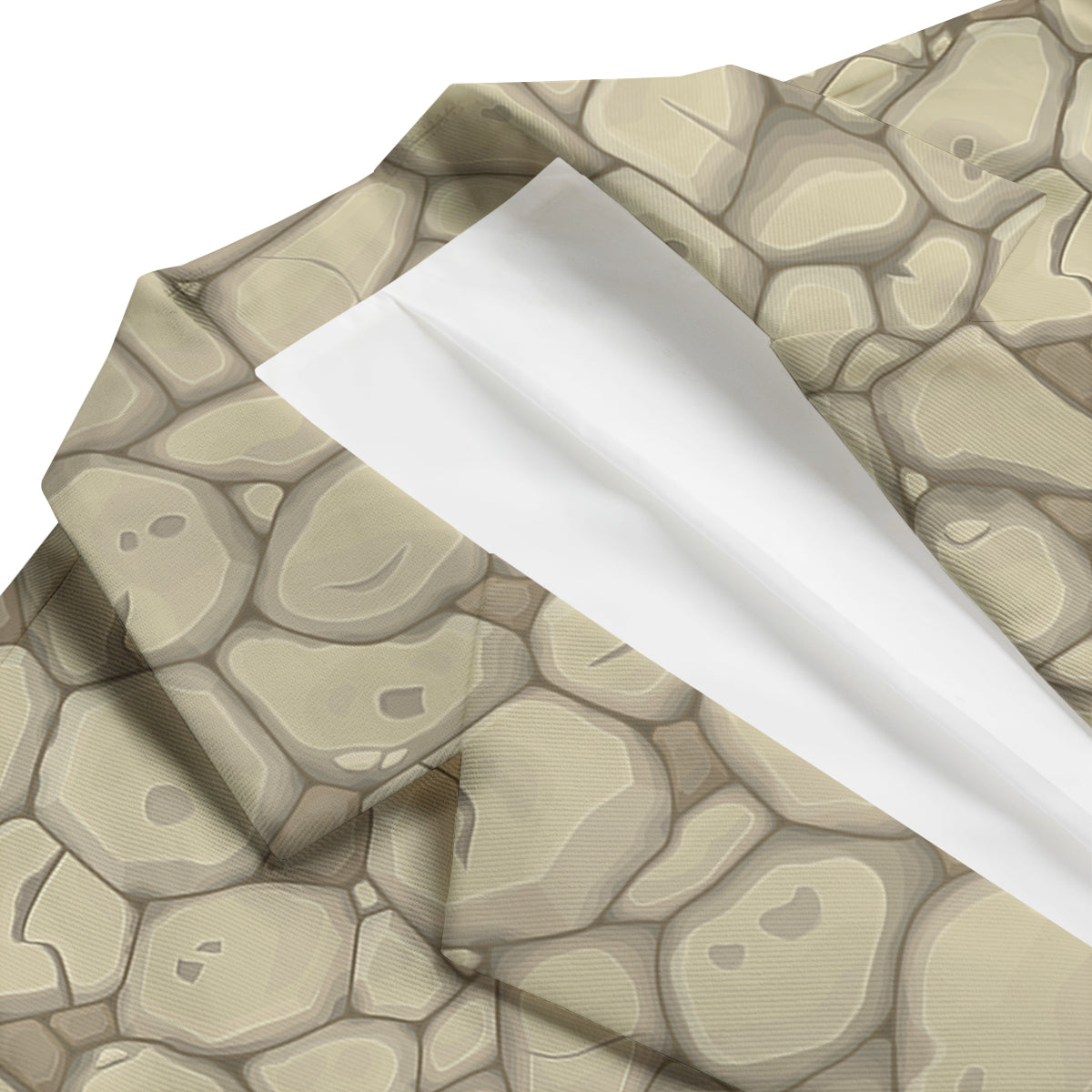 Stone Texture Print Pattern Men's Blazer-grizzshop
