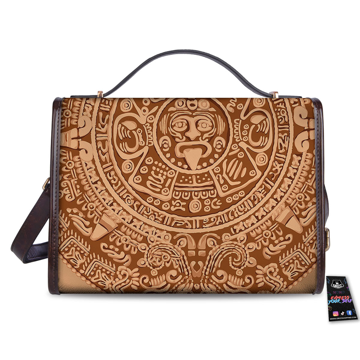 Stone Mayan Print Women's Satchel Bag