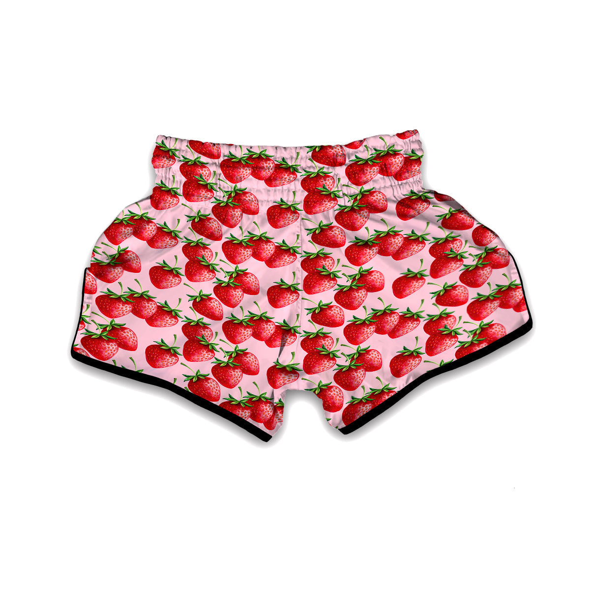 Strawberry Pattern Print Muay Thai Boxing Shorts-grizzshop