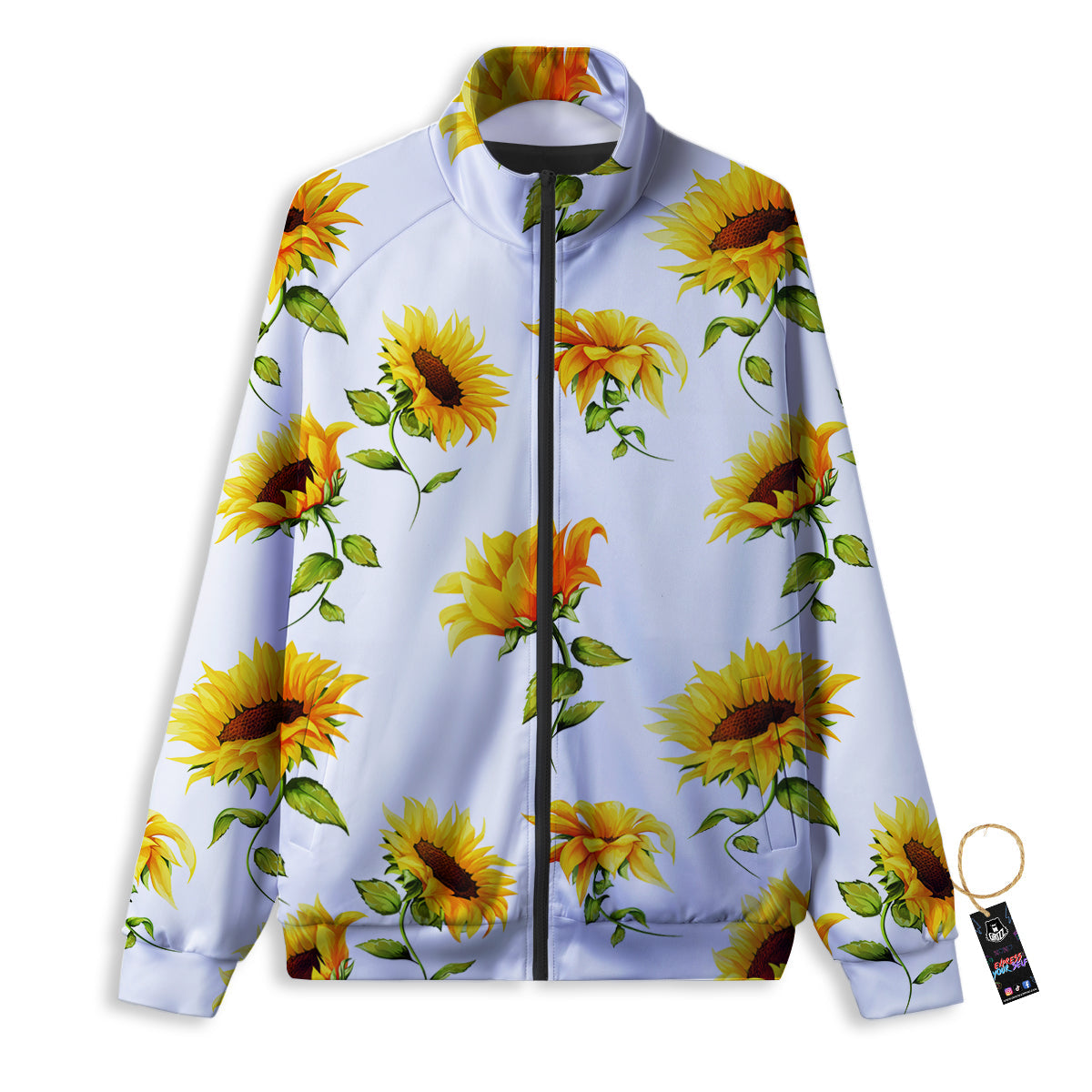 Strawberry Purple Print Pattern Track Jacket-grizzshop