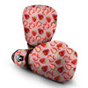 Strawberry Slice Print Pattern Boxing Gloves-grizzshop