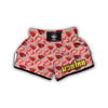 Strawberry Slice Print Pattern Muay Thai Boxing Shorts-grizzshop