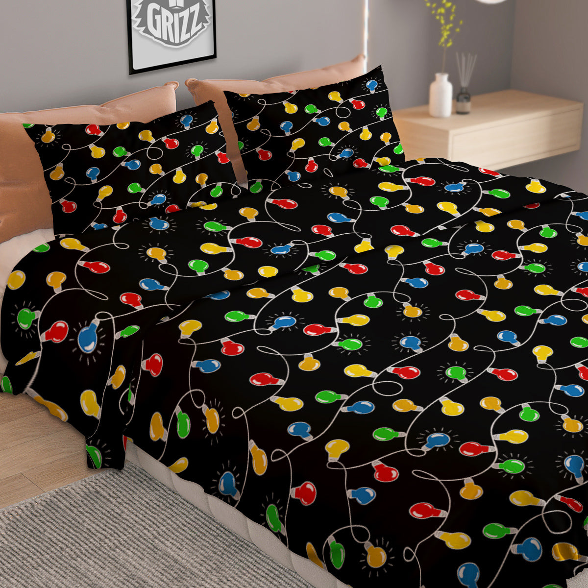 Snake Eye Green Print Duvet Cover Bedding Set