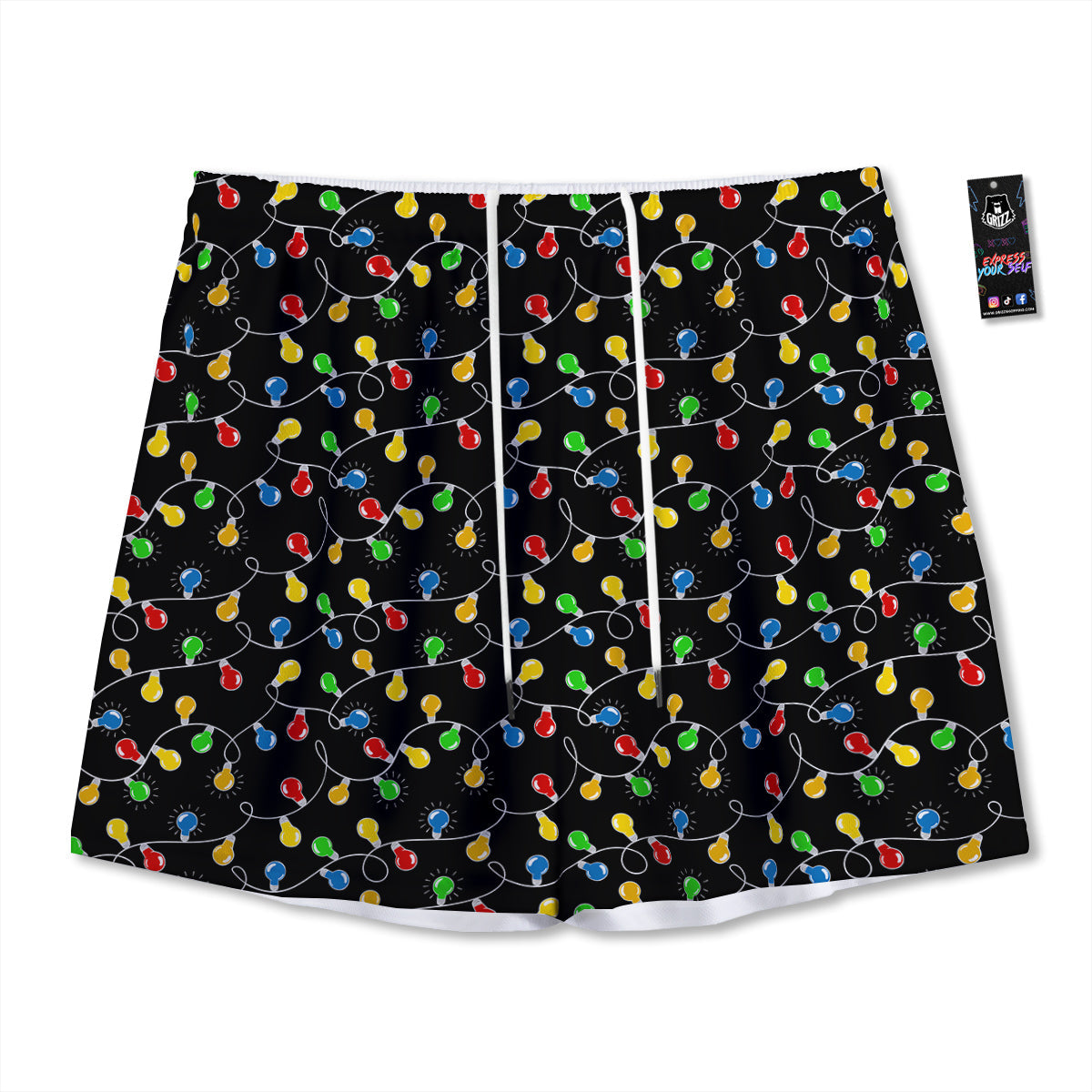 Snake Eye Green Print Mesh Shorts