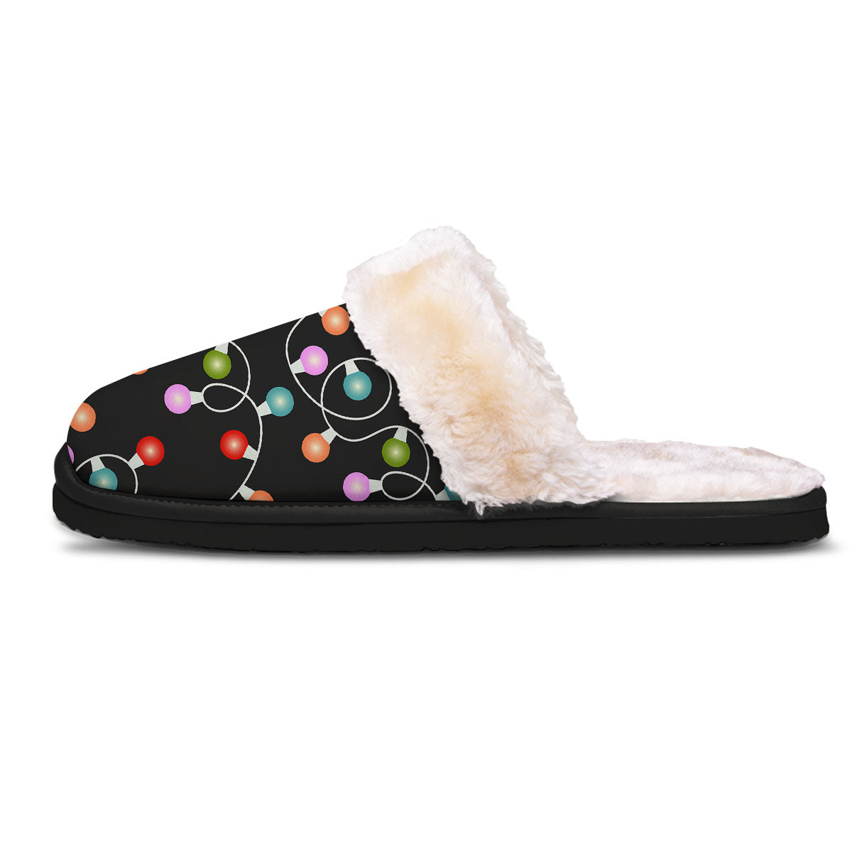 String Lights LED Christmas Print Slippers-grizzshop