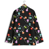 String Lights LED Christmas Print Women's Blazer-grizzshop