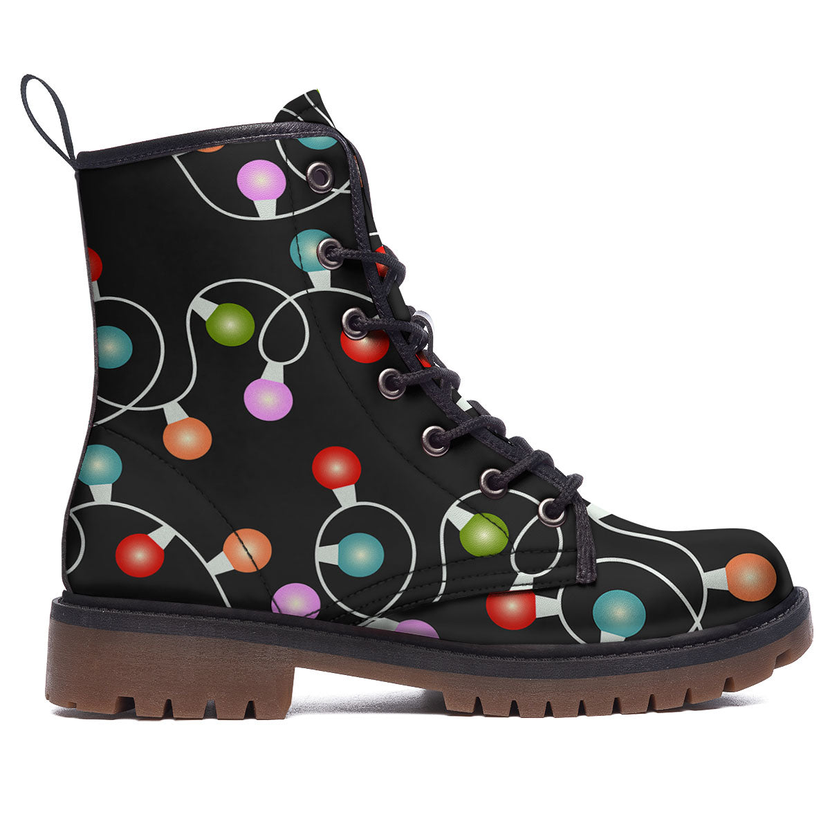 String Lights LED Christmas Print Work Boots-grizzshop