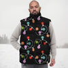 String Lights LED Christmas Print Down Vest