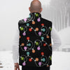 String Lights LED Christmas Print Down Vest