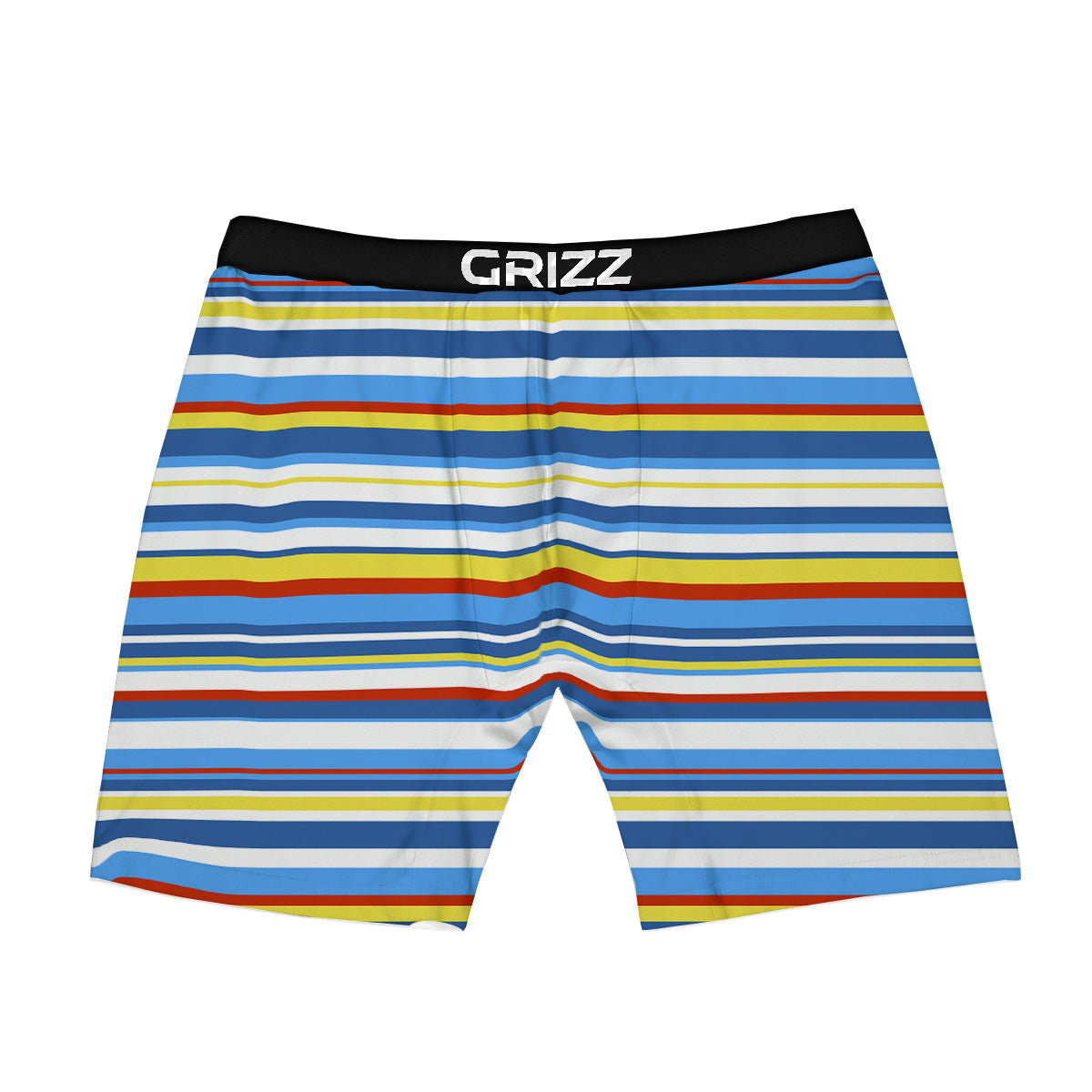 Stripe Autism Awareness Color Print Pattern Boxer Briefs-grizzshop
