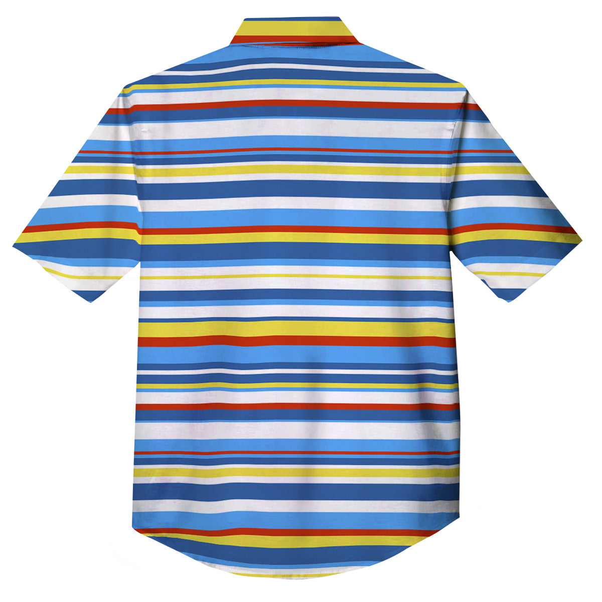 Stripe Autism Awareness Color Print Pattern Button Up Shirt-grizzshop