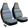 Stripe Autism Awareness Color Print Pattern Car Seat Covers-grizzshop