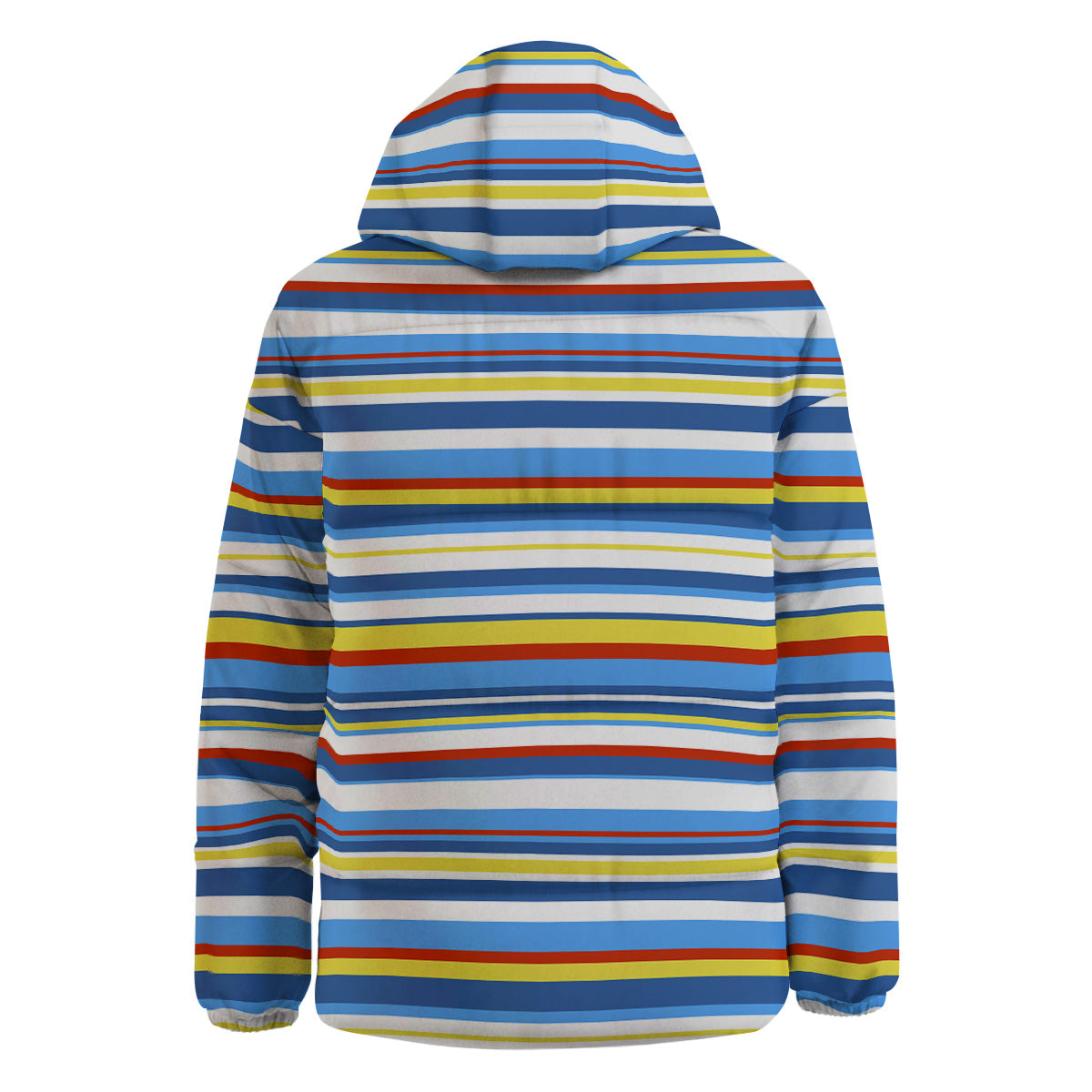 Stripe Autism Awareness Color Print Pattern Down Jacket-grizzshop