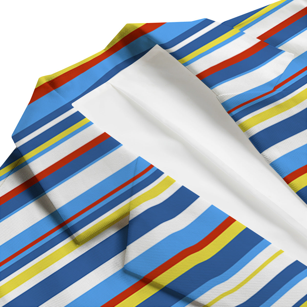 Stripe Autism Awareness Color Print Pattern Men's Blazer-grizzshop