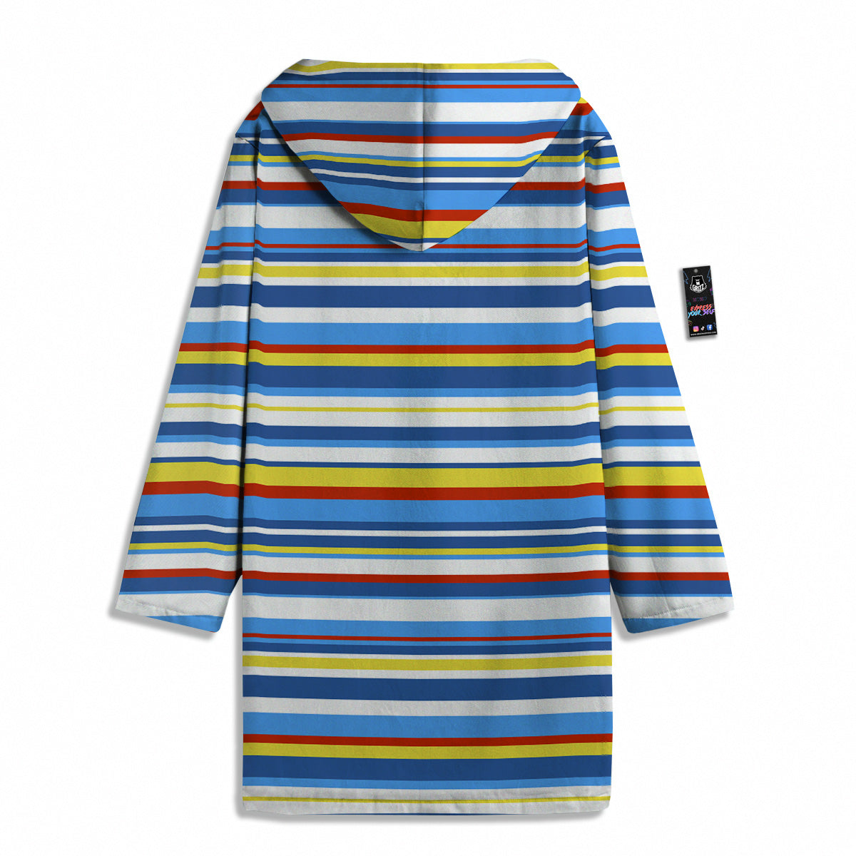 Stripe Autism Awareness Color Print Pattern Men's Windbreaker Jacket-grizzshop