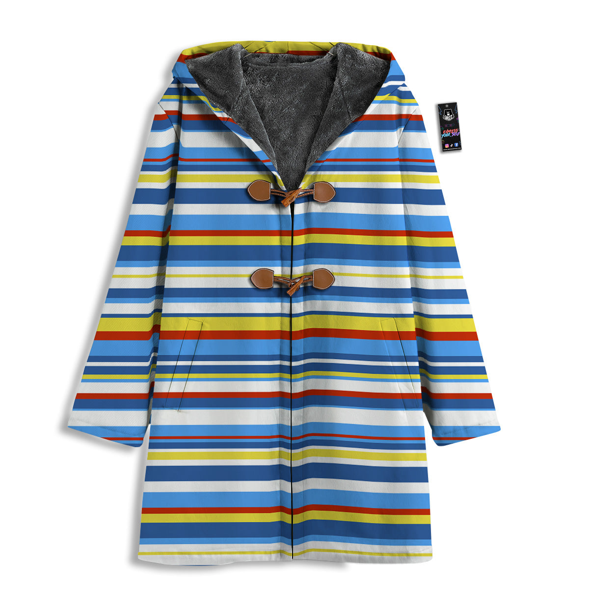 Stripe Autism Awareness Color Print Pattern Men's Windbreaker Jacket-grizzshop