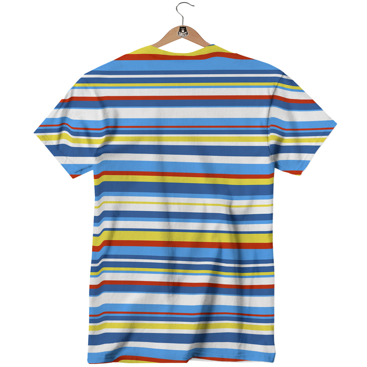 Stripe Autism Awareness Color Print Pattern T-Shirt-grizzshop