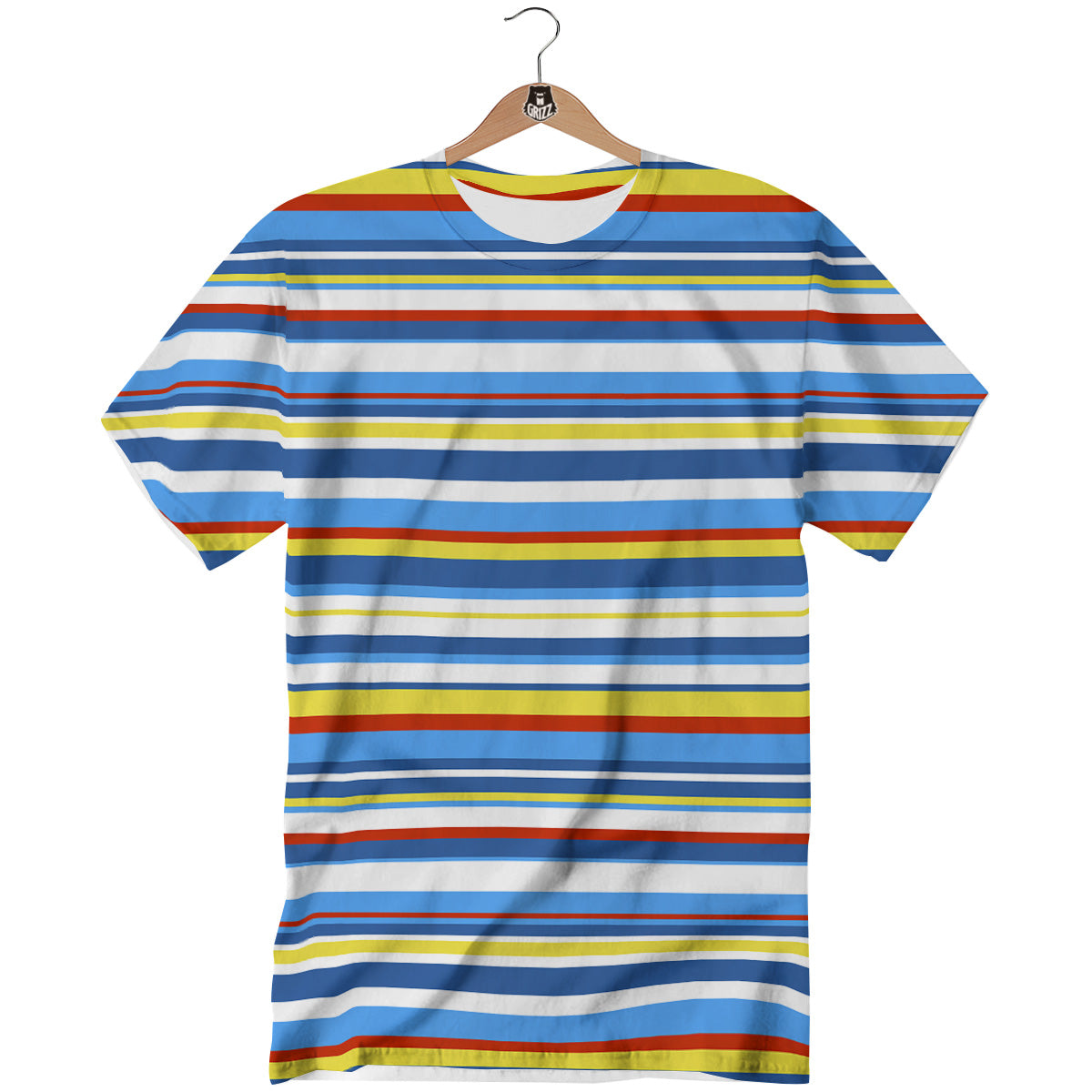 Stripe Autism Awareness Color Print Pattern T-Shirt-grizzshop