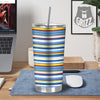 Stripe Autism Awareness Color Print Pattern Tumbler-grizzshop