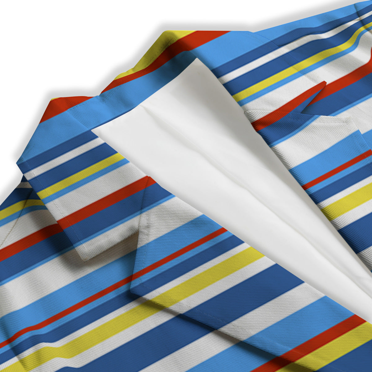 Stripe Autism Awareness Color Print Pattern Women's Blazer-grizzshop