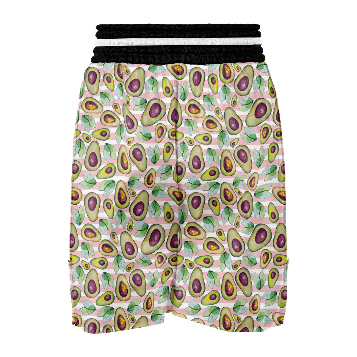 Stripe Avocado Boxing Shorts-grizzshop