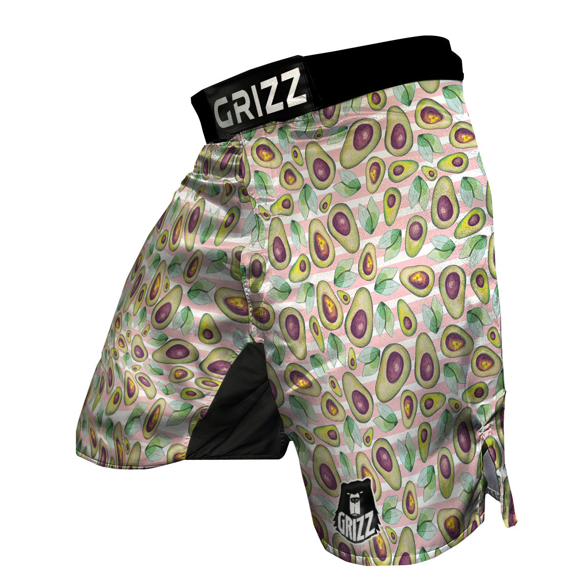 Stripe Avocado MMA Shorts-grizzshop