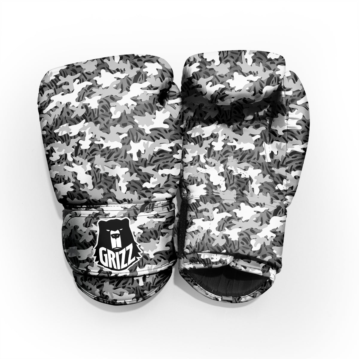 Stripe Camo Winter Tiger Print Pattern Pro Boxing Glove