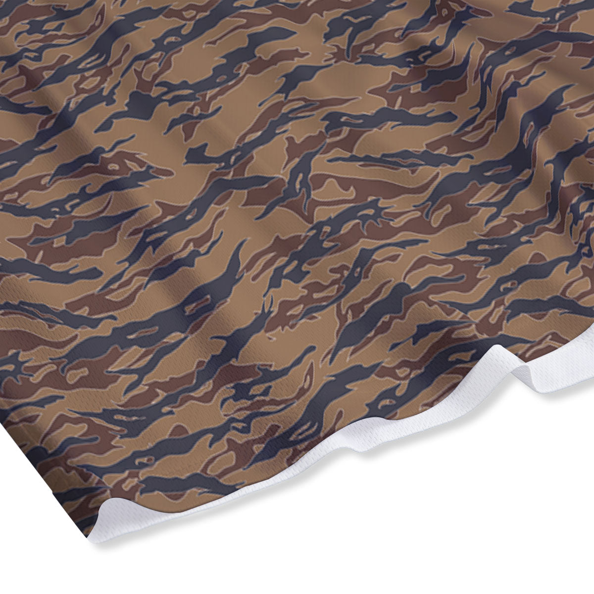 Stripe Camouflage Desert Tiger Print Mesh Shorts
