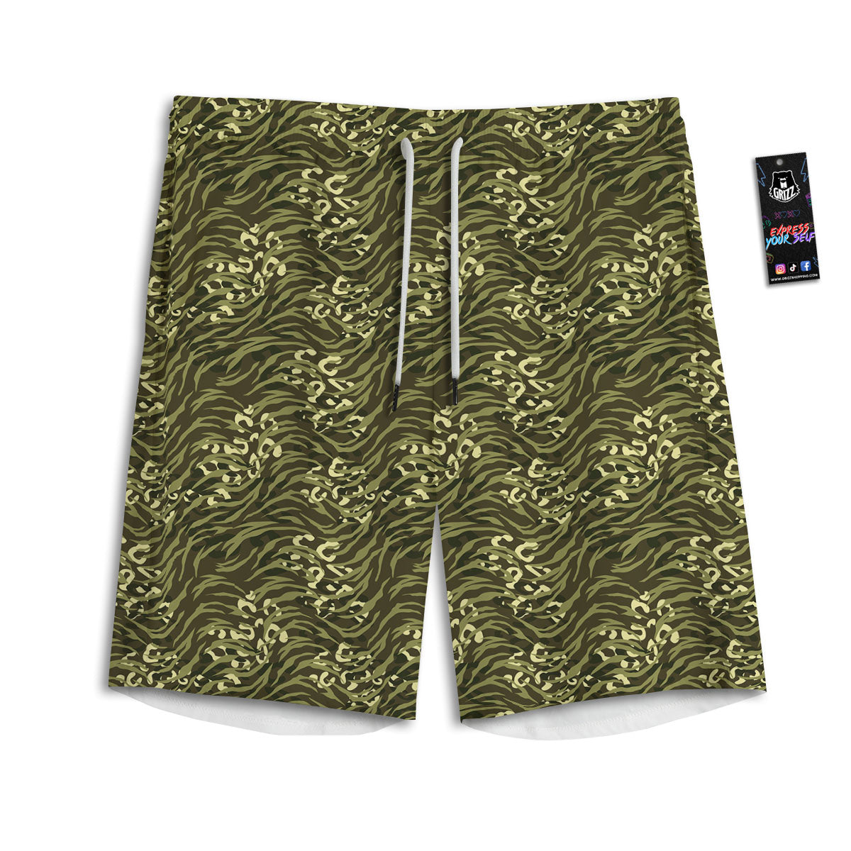 Symbol Mayan Print Pattern Men's Athletic Shorts