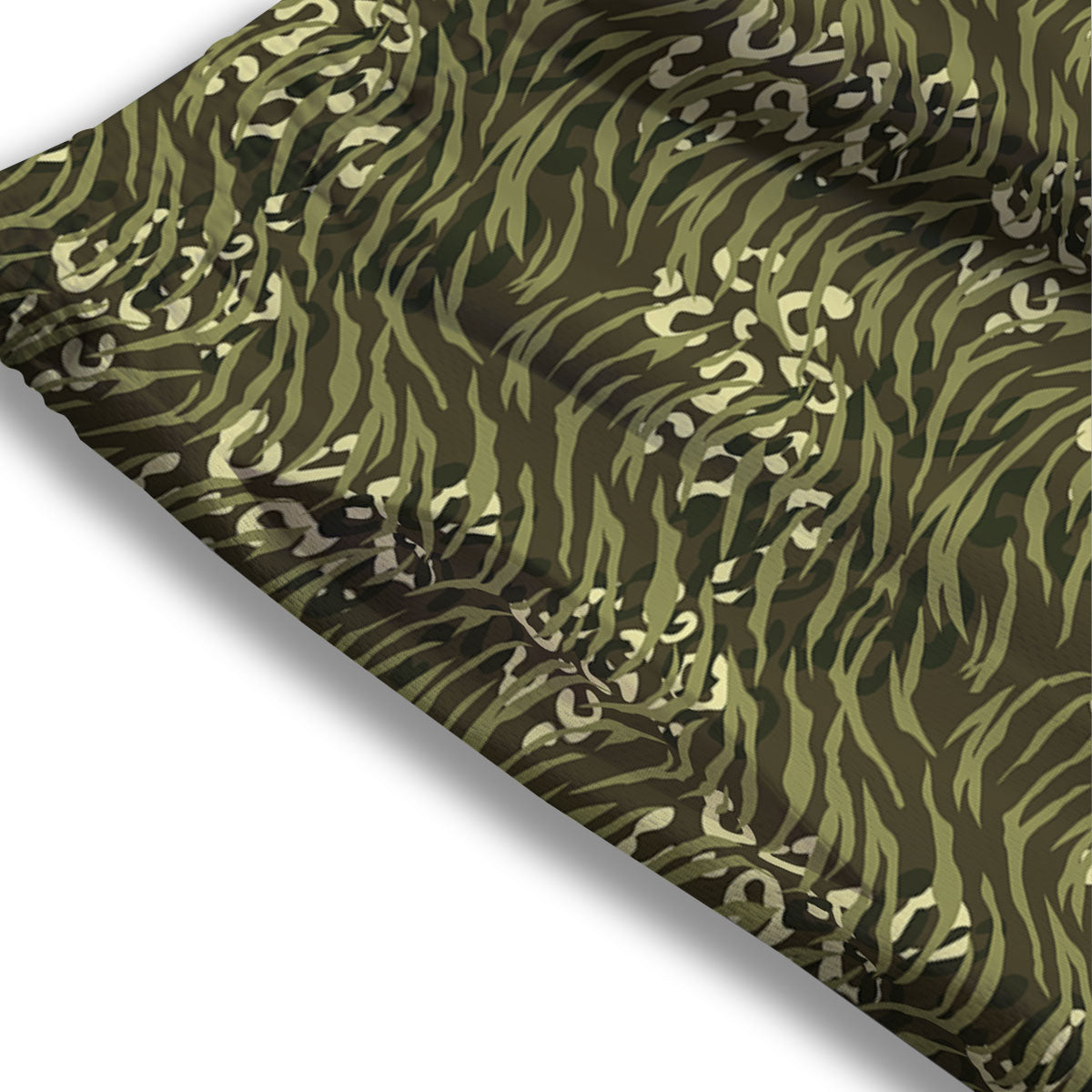 Stripe Camouflage Green Tiger Print Mesh Shorts