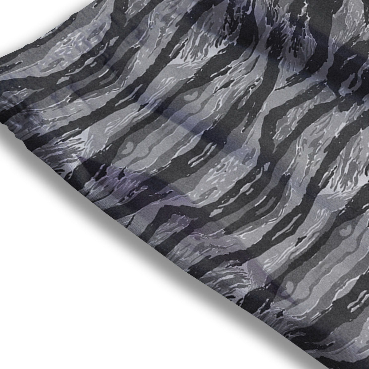 Stripe Camouflage Grey Tiger Print Mesh Shorts