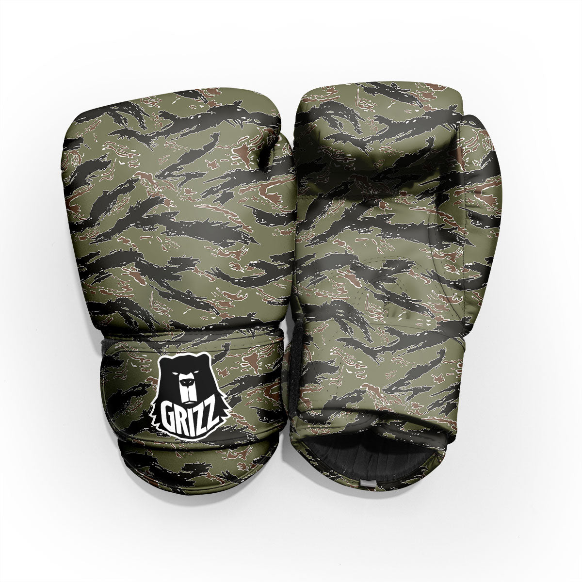 Stripe Camouflage Military Tiger Print Pro Boxing Glove