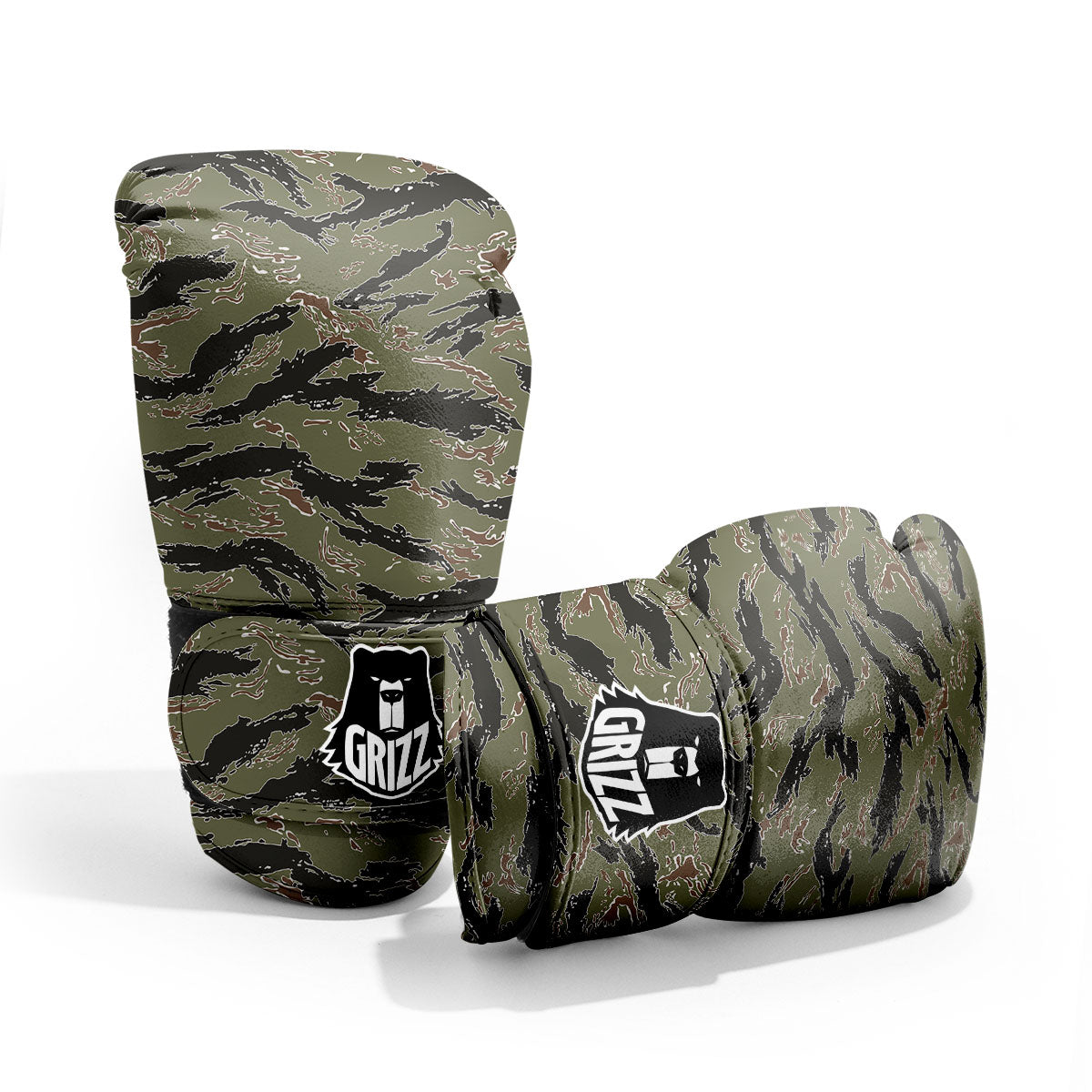 Stripe Camouflage Military Tiger Print Pro Boxing Glove