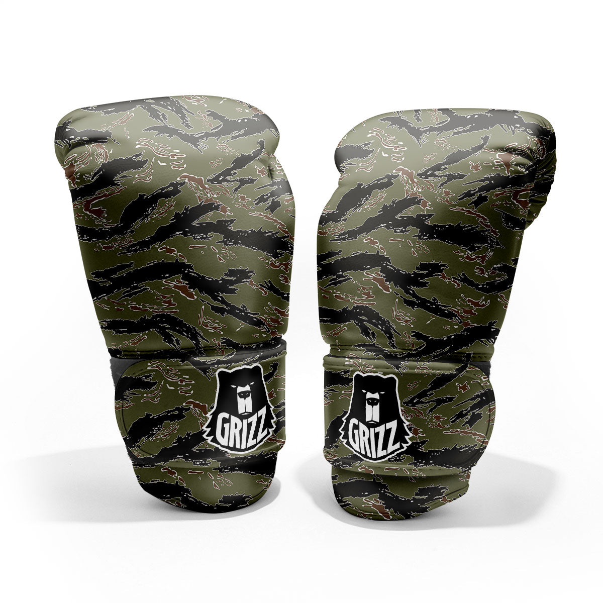 Stripe Camouflage Military Tiger Print Pro Boxing Glove
