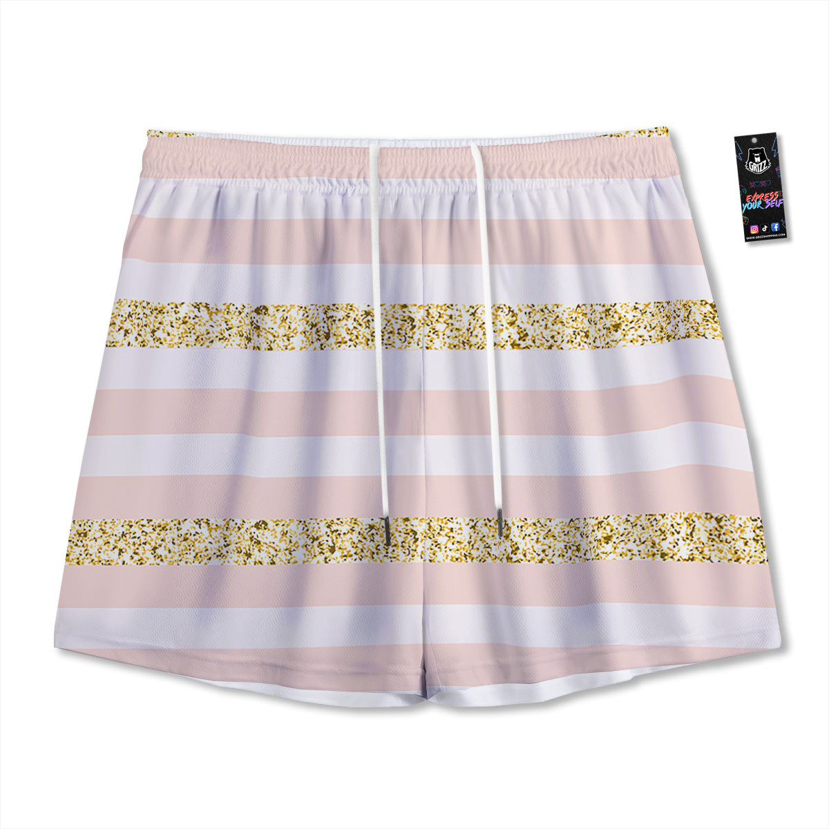 Tattersall Green Print Pattern Mesh Shorts