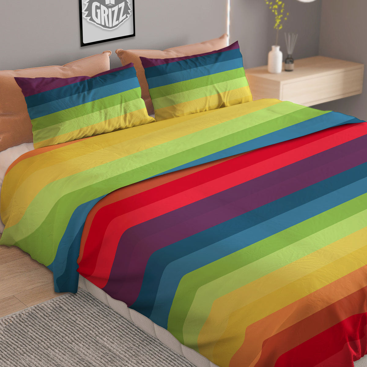 Sunset Beach Tropical Print Duvet Cover Bedding Set