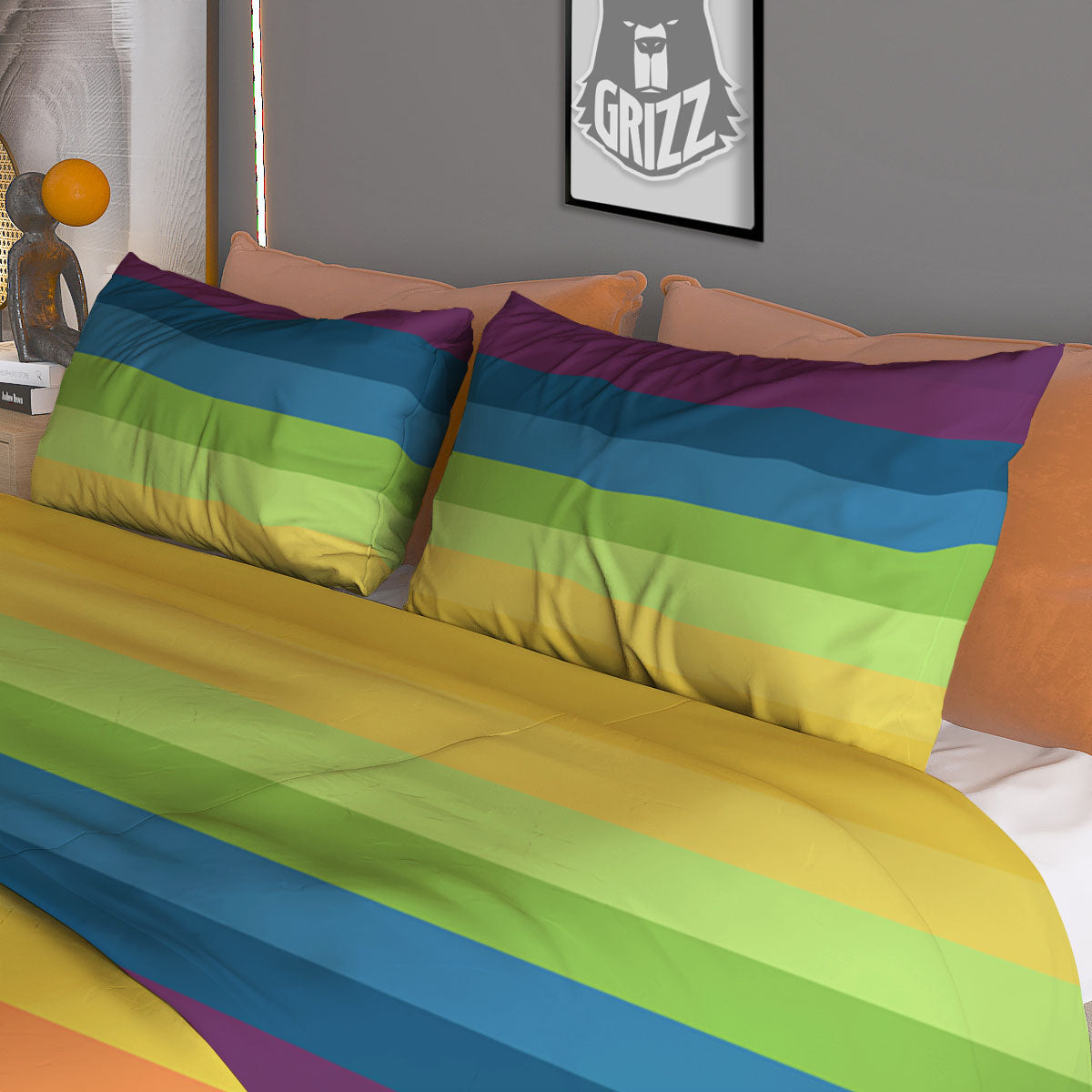Sunset Beach Tropical Print Duvet Cover Bedding Set