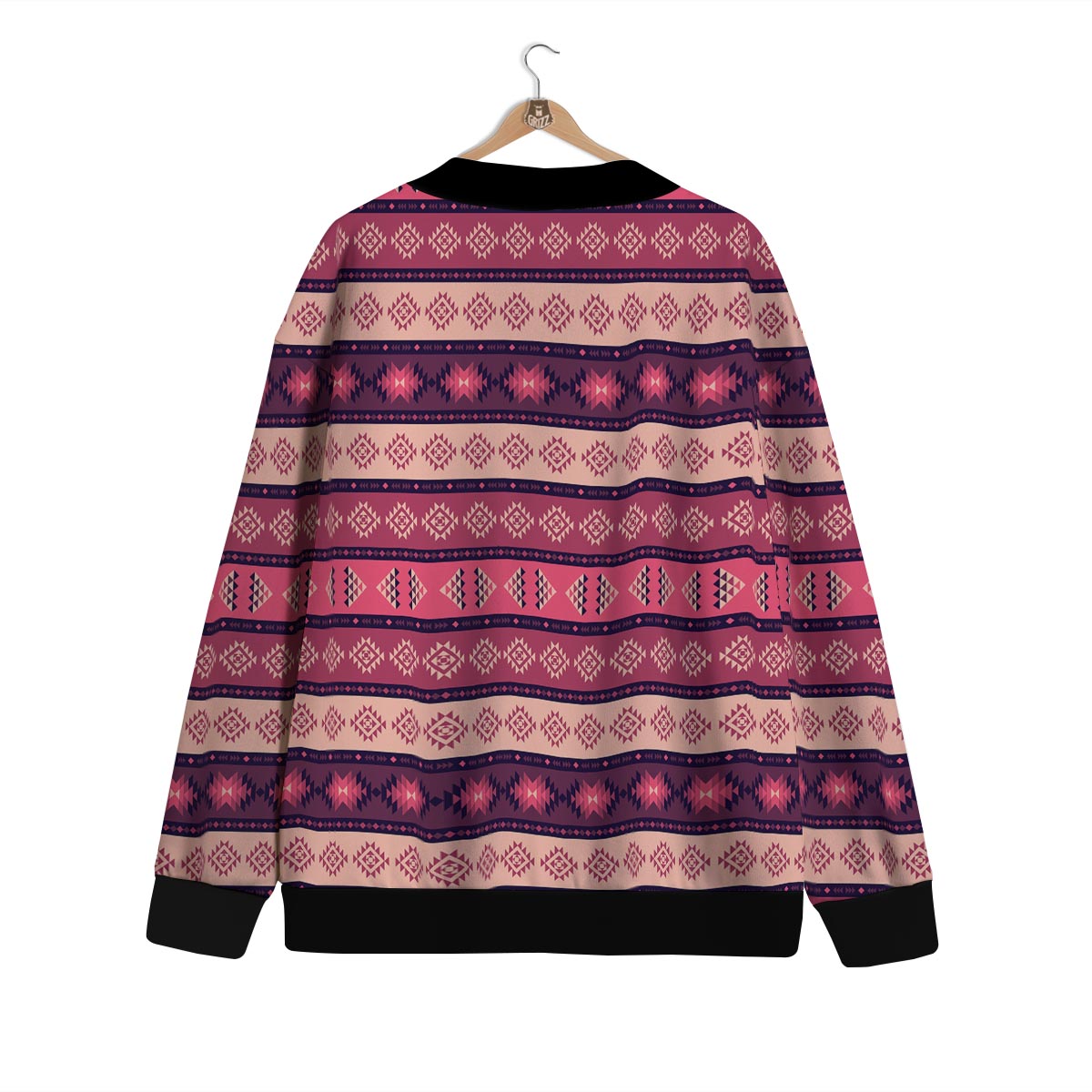 Stripe Southwestern Print Pattern Cardigan-grizzshop