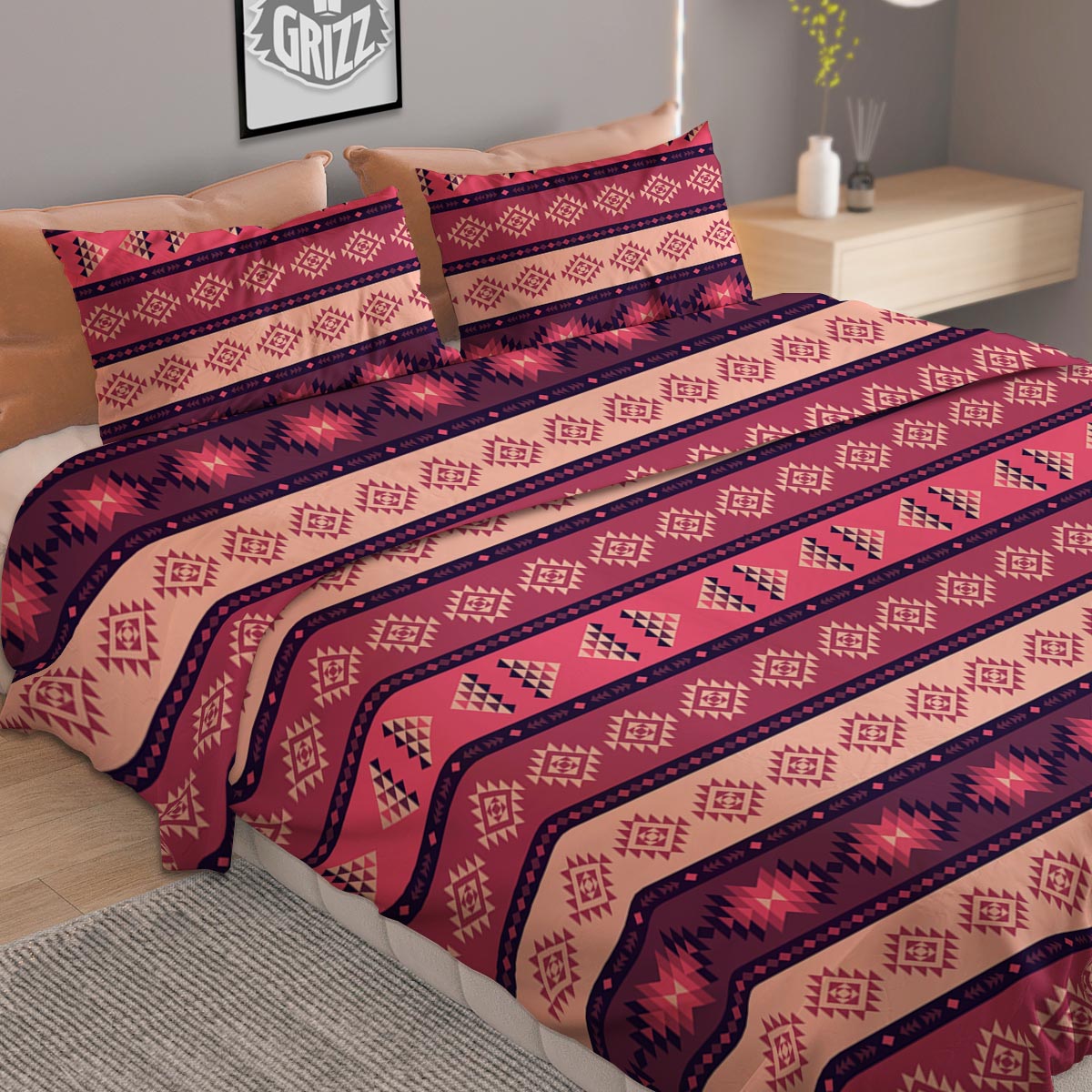 Sunset Over Sea Print Duvet Cover Bedding Set