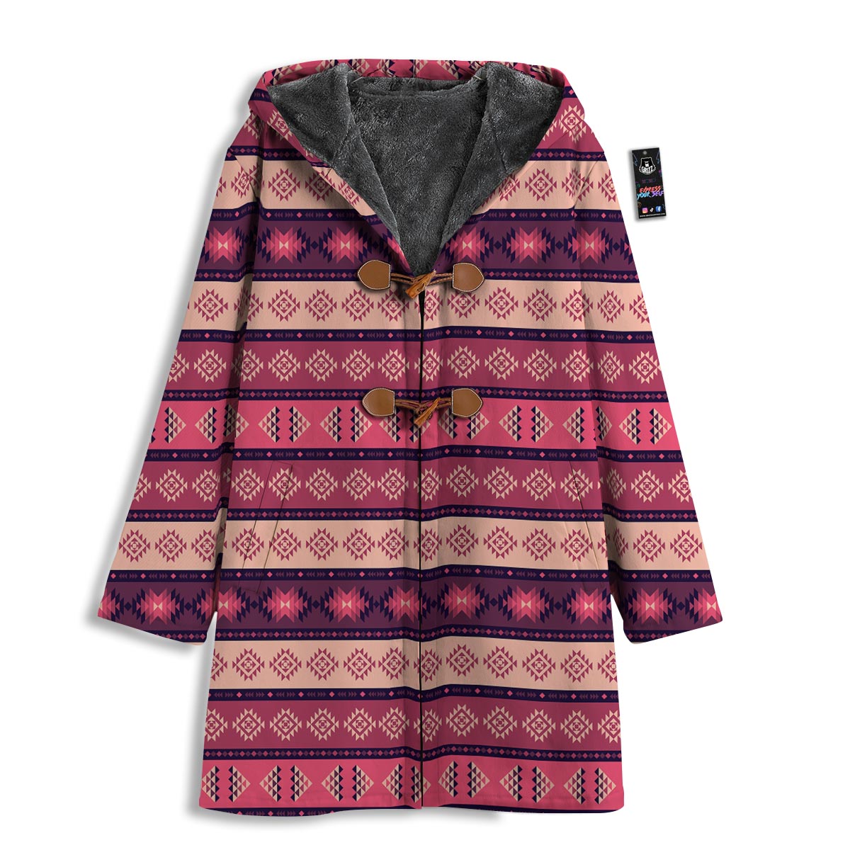 Stripe Southwestern Print Pattern Men's Windbreaker Jacket-grizzshop