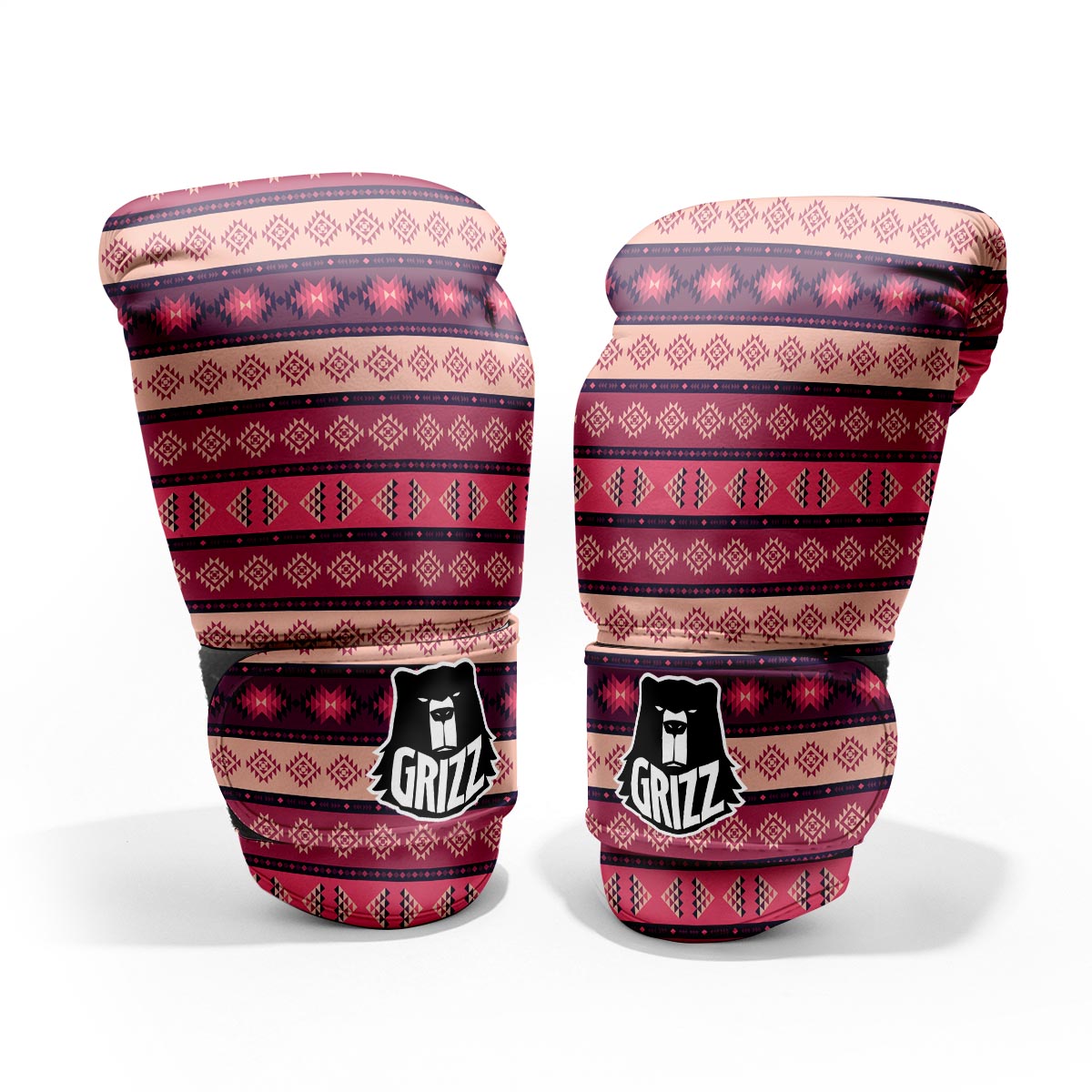Stripe Southwestern Print Pattern Pro Boxing Glove