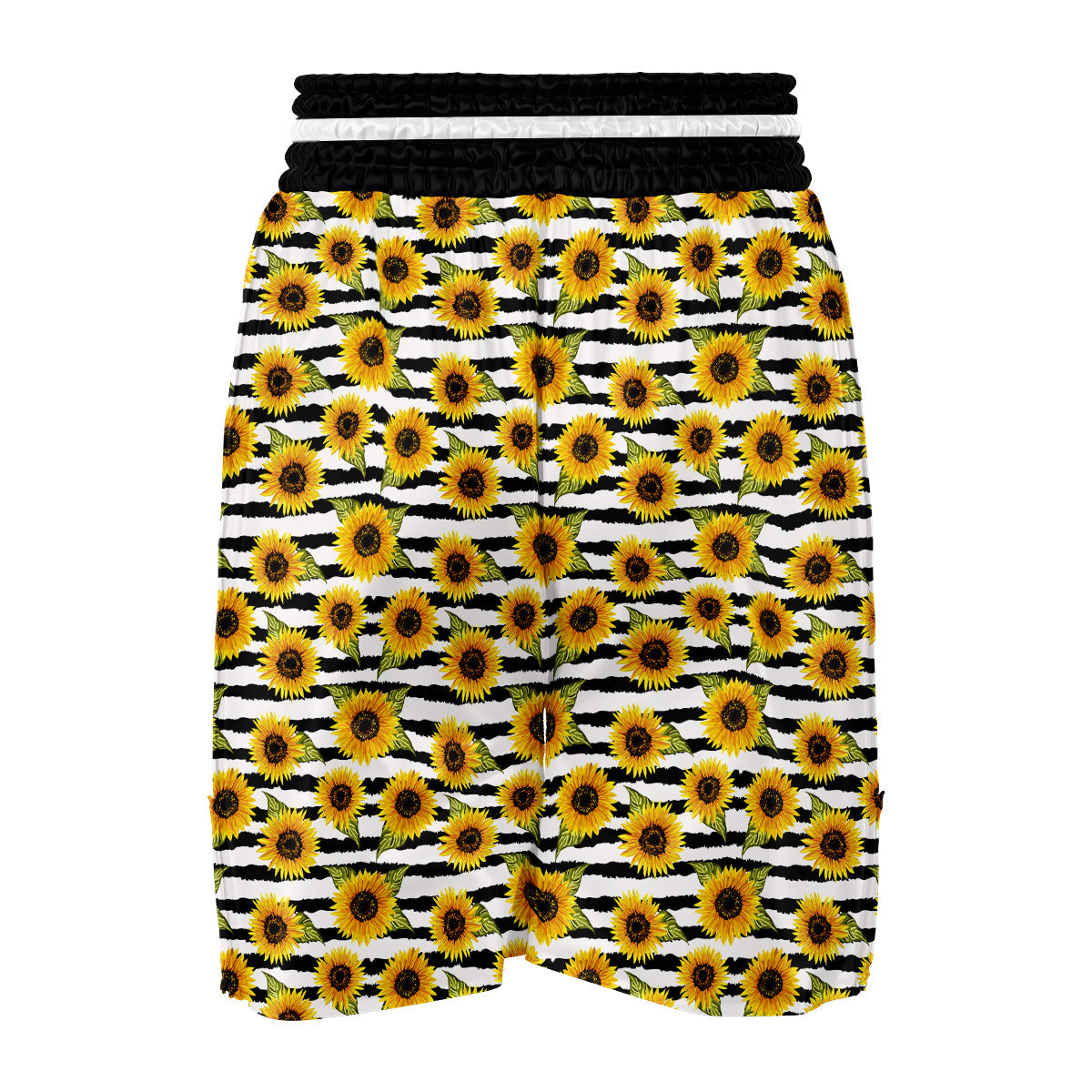 Stripe Sunflower Boxing Shorts-grizzshop