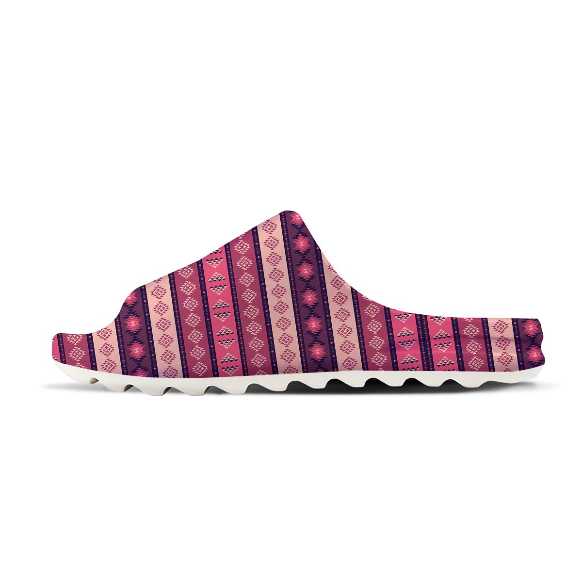 Stripe Southwestern Print Pattern Sandals-grizzshop
