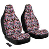 Striped Aloha Skull Print Pattern Car Seat Covers-grizzshop