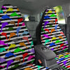 Striped And Colorful Dolphin Print Pattern Car Seat Covers-grizzshop