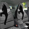 Striped Black Cat Print Car Seat Covers-grizzshop