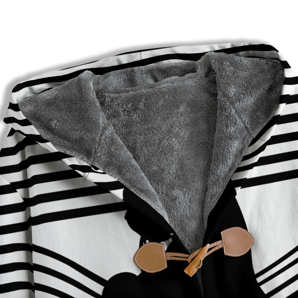 Striped Black Cat Print Men's Windbreaker Jacket-grizzshop