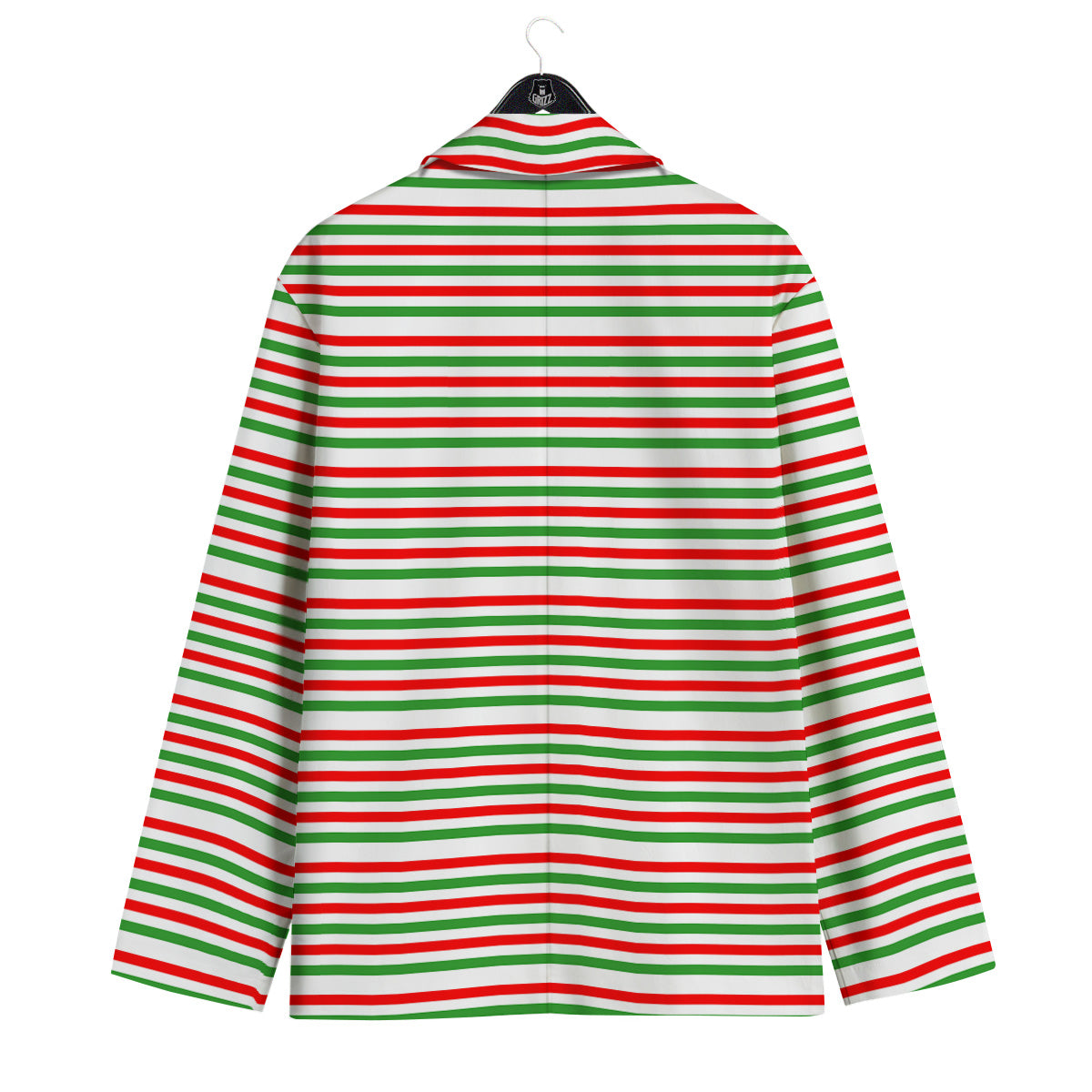 Striped Candy Cane Print Pattern Men's Sport Coat-grizzshop