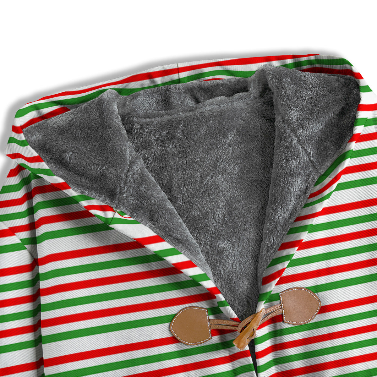 Striped Candy Cane Print Pattern Men's Windbreaker Jacket-grizzshop