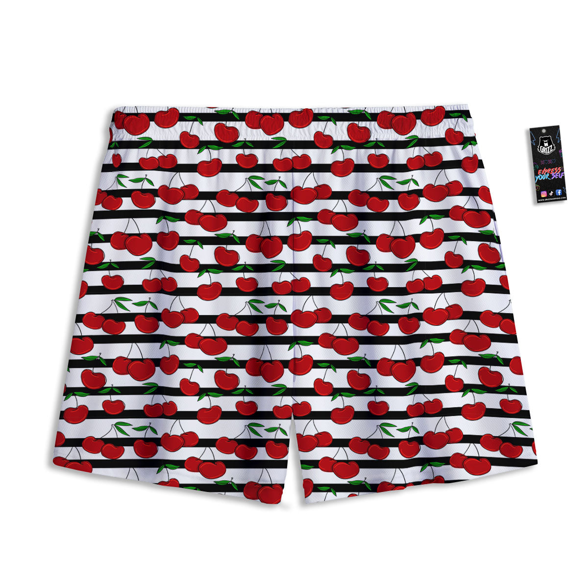 Snowflake Golden Print Mesh Shorts